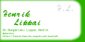 henrik lippai business card